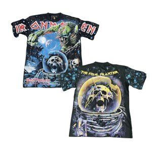 Iron Maiden The Final Frontier Eddie Album AOP All Over Print RARE GRAIL XL NWT